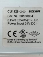 Used BECKHOFF CU1128-0000 8-Port EtherCAT Hub, power-up tested for industrial automation.